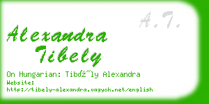 alexandra tibely business card